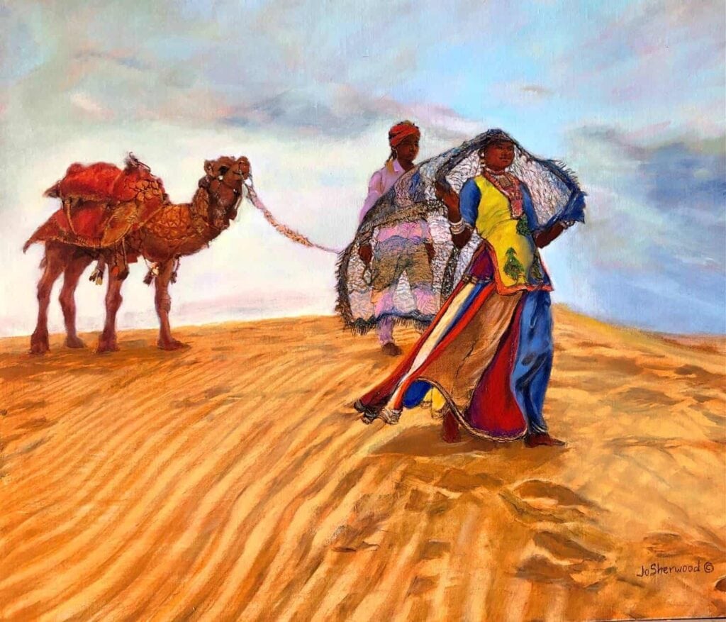 Indian Camel Walk by Jo Sherwood