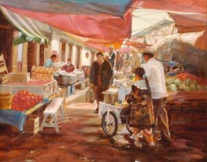 Patzcuaro Market by Jo Sherwood