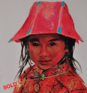 Tibetan-Girl, by Jo Sherwood