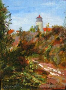 Lighthouse-Monhegan Island by Jo Sherwood