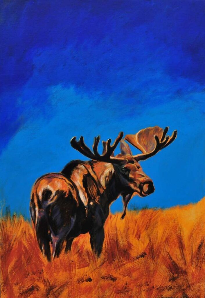 Moose, 60x40" Acrylic on Linen